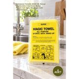 Yenilig 4 Adet Islak Sihirli Bez – Deterjansız Temizlik 40X30 Cm, Normal Bezlere Göre 3 Kat Emici, Mutfak Fayans Cam Ayna, Wet Magic Cloth