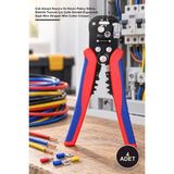 Yenilig 4 Adet Kablo Pensesi – Çok Amaçlı Soyucu ve Kesici Pabuç Sıkma, Elektrik Tesisatı Için Çelik Gövdeli Ergonomik Saplı Wire Stripper Wire Cutter Crimper