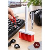 Yenilig 4 Adet Klavye ve Kulaklık Temizleme Seti – Çift Başlı Temizlik Kiti, Naylon Fırça, Sünger, Metal Uç, Keycap Çektirme, Keyboard Cleaner