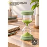 Yenilig 4 Adet Kum Saati – 10 Dakika Zamanlayıcı, Nostaljik Tasarım, Cam-Plastik Malzeme, Dekoratif Masaüstü Sand Timer Hourglass