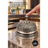 Yenilig 4 Adet Pirinç Resepsiyon Çanı – Pirinç Karşılama Zili, Masa Üstü Servis Bell, Reception Desk Bell SL780