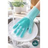 Yenilig 4 Adet Silikon Isıya Dayanıklı Çok Amaçlı Bulaşık Eldiven Fırçası – Isıya Dayanıklı Eldiven, Bulaşık Temizleme Fırçası, Multi-Purpose Glove, Magic Gloves