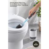 Yenilig 4 Adet Tuvalet Fırçası – Deterjan Hazneli Silikon Fırça, Duvara Monte Veya Zemin Üstü, Havalandırmalı Hazne, Toilet Brush