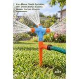 Yenilig 5 Adet 3 Yönlü Normal Sprink Fıskiye – Kısa Meme Plastik Sprinkler, 360° Dönen Bahçe Sulama Nozzle, Hortum Uyumlu
