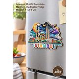 Yenilig 5 Adet Ahşap Istanbul Temalı Magnet – Istanbul Motifli Buzdolabı Magneti, Hediyelik Fridge Magnet 11 x 9 cm