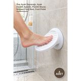 Yenilig 5 Adet Banyo Ayak Dayanağı Pedalı – Duş Ayak Dayanağı, Ayak Destek Aparatı, Plastik Beyaz, Shower Foot Rest, Foot Pedal