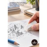 Yenilig 5 Adet Beyaz Silgi – Toz Bırakmaz (Dust Free), Küçük Boy Ergonomik Tasarım, Yumuşak Hamur, Kurşun Kalem Eraser