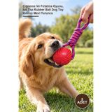 Yenilig 5 Adet Dayanıklı Kauçuk Toplu Köpek Oyuncağı – Çiğneme ve Fırlatma Oyunu, Ipli Top Rubber Ball Dog Toy Kırmızı Mavi Turuncu