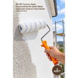 Yenilig 5 Adet Dış Cephe Boya Rulosu – 20 cm Turuncu Saplı, Polyamid/akrilik Iplikli Metal Tutamaklı Exterior Paint Roller