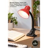 Yenilig 5 Adet Elektrikli Masa Lambası – Mandallı Kıskaç Tabanlı 360° Döner Başlıklı Okuma Çalışma Lambası, Clamp Desk Lamp