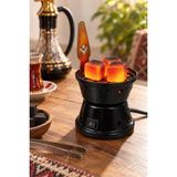 Yenilig 5 Adet Elektrikli Mini Ocak – 350W Rezistans Siyah Emaye Gövde, Nargile Kömürü Isıtıcı ve Mini Stove (Cep Herkülü)