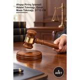 Yenilig 5 Adet Hakim Tokmağı – Ahşap Pirinç Işlemeli Adalet Tokmağı, Gavel, Masa Tokmağı, 31*13 cm