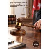 Yenilig 5 Adet Hakim Tokmağı – Ahşap Pirinç Işlemeli, Gavel ve Mahkeme Tokmağı, Seremoni Sunum Aksesuarı 30X10 cm 9070 - 30 x 10 cm
