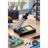 Yenilig 5 Adet Havya Sehpası – Metal Tabanlı Spiral Yaylı Tutuculu Temizleme Süngerli Lehimleme Standı Soldering Iron Stand