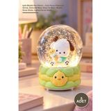 Yenilig 5 Adet Işıklı Müzikli Kar Küresi – Cam Fanus Polyester Gövde, Dekoratif Masa Süsü ve Biblo, Müzikli Snow Globe, Lighted Snow Globe