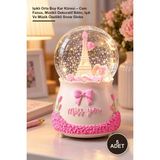 Yenilig 5 Adet Işıklı Orta Boy Kar Küresi – Cam Fanus, Müzikli Dekoratif Biblo, Işık ve Müzik Özellikli Snow Globe