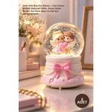 Yenilig 5 Adet Işıklı Orta Boy Kar Küresi – Cam Fanus Müzikli Dekoratif Biblo, Snow Globe, Müzikli Kar Küre Masa ve Raf Için