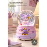 Yenilig 5 Adet Kar Küresi – Işıklı Müzikli Otomatik Püskürtmeli Cam Fanus Dekor, Snow Globe, Müzikli Biblo