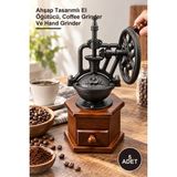 Yenilig 5 Adet Manuel Kahve Değirmeni – Ahşap Tasarımlı El Öğütücü, Coffee Grinder ve Hand Grinder