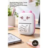 Yenilig 5 Adet Mini Taşınabilir Yazıcı – Bluetooth Mobil Printer, Termal Etiket Yazıcı, USB Şarjlı Kompakt Fotoğraf ve Not Baskı
