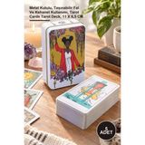 Yenilig 5 Adet Modern Witch Tarot Kartı – Metal Kutulu, Taşınabilir Fal ve Kehanet Kullanımı, Tarot Cards Tarot Deck, 11 x 6,5 cm