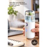 Yenilig 5 Adet Nano Mist Dezenfektan Püskürtücü – Nano Mist Teknolojili Şarjlı Taşınabilir El Tipi Dezenfektör, Portable Sanitizer