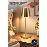 Yenilig 5 Adet Şarjlı Masa Lambası Istanbul – Dokunmatik Dimmerli 3 Renkli Başucu ve Masa Aydınlatması Gold/siyah Rechargeable Lamp CT-8437