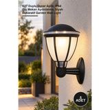 Yenilig 5 Adet Torino Bahçe Armatürü CT-7019 – E27 Duylu Duvar Aplik, IP44 Dış Mekan Aydınlatma, Siyah Dekoratif Garden Wall Light
