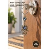 Yenilig 50 Adet Metal El Anahtarlık – Metal Anahtar Halkası El Tipi Tasarım Anahtar Tutucu Keychain