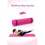 Yenilig 50X140 cm Pilates Yoga Matı – Pembe Kaymaz Egzersiz Minderi, Evde Spor, Yoga, Pilates ve Fitness Için Pratik Mat Çok Renkli