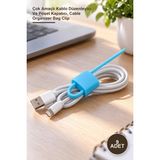 Yenilig 9 Adet Kilit Şeklinde Silikon Kablo ve Poşet Bağlama Aparatı – Çok Amaçlı Kablo Düzenleyici ve Poşet Kapatıcı, Cable Organizer Bag Clip