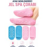 Yenilig Ayak Nemlendirici Jel Spa Çorabı Yumuşatıcı Jel Kaplama Kaymaz Tabanlı Topuk Bakım Nem Çorab