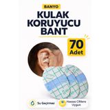Yenilig Banyo Kulak Koruyucu Bant 70 Adet Su Geçirmez Şeffaf Kulak Bandı Duş İçin Hassas Ciltlere Uygun