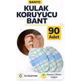 Yenilig Banyo Kulak Koruyucu Bant 90 Adet Su Geçirmez Şeffaf Kulak Bandı Duş Için Hassas Ciltlere Uygun Şeffaf