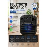 Yenilig Bluetooth Hoparlör Rgb Işıklı Parti Hoparlörü Taşınabilir Kablosuz Speaker GTS-1397 Siyah Yüksek Bass USB Tf Kart Fm Radyo