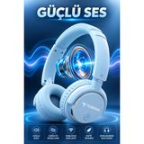 Yenilig Hd-20 Bluetooth Kulaklık Kulak Üstü Kablosuz Kulaklık | Bluetooth 5.3 | Hd Mikrofon | Aux Destekli | Katlanabilir | Android & Ios Uyumlu - Mavi