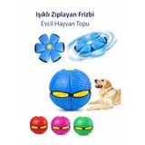 Yenilig Işıklı Zıplayan Frizbi Evcil Hayvan Topu | Katlanabilir, LED Işıklı Köpek Oyuncağı