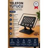 Yenilig Katlanabilir Masaüstü Telefon Tablet Tutucu JX045 360° Ayarlanabilir Telefon Standı Tablet Standı Siyah