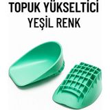 Yenilig Topuk Yükseltici Silikon Tabanlık – Ayakkabı İçi Boy Uzatıcı Destek Pedi | Yeşil Renk