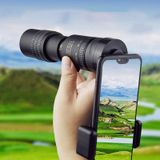 Yenilzd 10-300x40mm Monoküler Teleskop-evrensel Telefon Klipsi-tr Siyah
