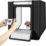 Yenilzd 60X60CM Profesyonel Stüdyo LED Işıklı Ürün Fotoğraf Çekim Çadırı - Beyaz