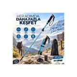 YENİLZD Dağcı Doğa Kamp Yürüyüş Tırmanma Batonu Trekking Hafif Katlanabilir 105-125cm