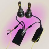 Yenilzd H1 LED Zenon App Kontrolü Bluetooth Ile Telefondan 2700K-6500K Renk Değiştiren Araba Farı 2WAT-80WAT App Uygulama Üzerinden Istenilen Ayar Yapılır Şimşek Etkili