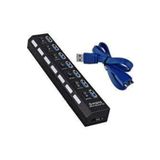 YENİTECH 7 Port Adaptörlü Kolay Kullanım Hub Çoklayıcı Usb 3.0 On Off Tuşlu