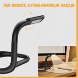 Yenitech Ayarlanabilir LED Boyun Işığı Kitap Okuma Lambası 3 Renkli Kitap Okuma Işığı Örgü Kamp Tamir Için Çok Fonksiyonlu Işık - Beyaz