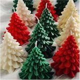Yeniyıl2025 777 7li Çam Ağacı Model Mum 8 Cm Yılbaşı Noel Christmas As0225