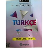 Yeniyorum Yayınları 8. Sınıf Oscar Serisi türkçe Akıllı Defter