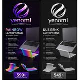 Yenomi Laptop Standı – 16 Inch Dahil Uyumlu