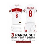 yenteks Türkiye FIFA CUB 2026 Arda Güler Beyaz Çocuk Forması Çorap Hediyeli