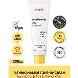 YEPPDA Su Bazlı Aydınlatıcı Krem Niacinamide %3 Tone Up Cream 50 ml , One Size 8809452673938